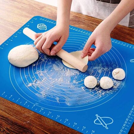 Silicone Baking Mat Roti mat Silicone Chapati Atta Kneading Mat Non-Stick Fondant Rolling Mat Stretchable for Kitchen Roti Chapati Cake – Multicolor